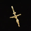 Pingente Cruz com Imagem Jesus Cristo "INRI" Grande