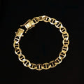 Pulseira Piastrine 9mm com Fecho Gaveta Dupla