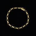 Pulseira Veneziana Tijolinho 4mm com Fecho Canhão